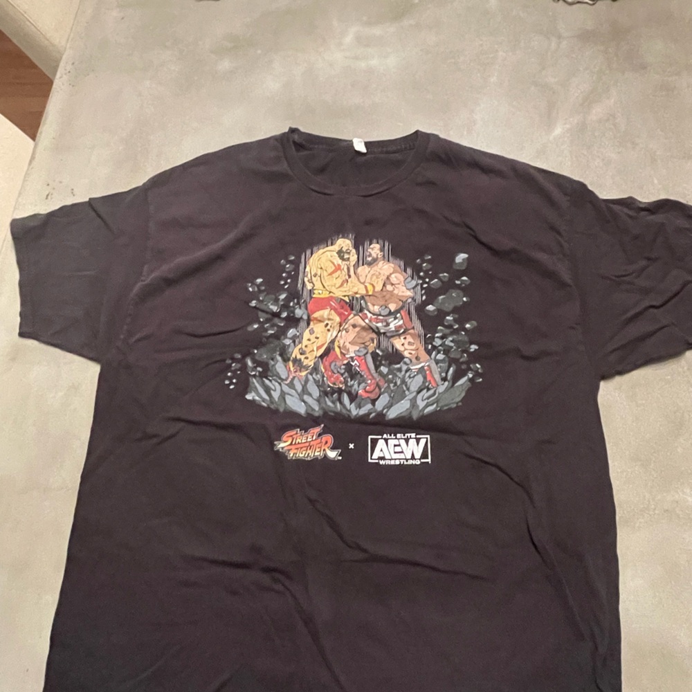 AEW Black Graphic T-Shirt